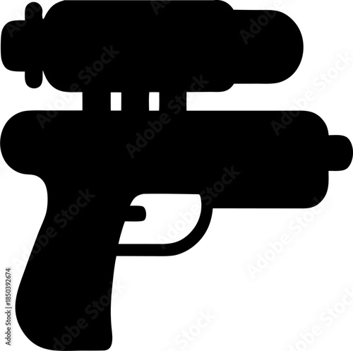 Water Gun Silhouette Summer Toy Icon
