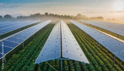 Sustainable Agrivoltaics System Over Organic Farm Crops