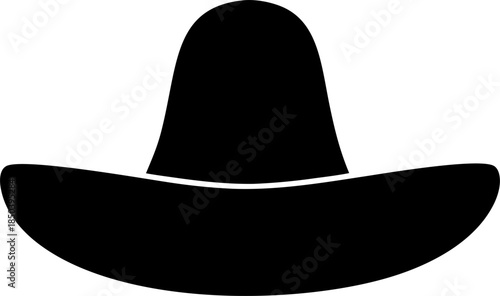 Sombrero Silhouette Mexican Hat Icon