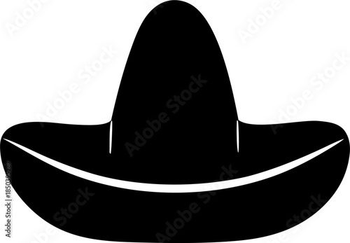 Sombrero Silhouette Mexican Hat Icon