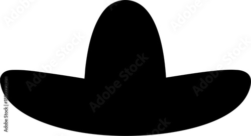 Sombrero Silhouette Mexican Hat Icon
