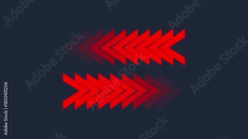 Animated Left- Right directional white arrow for the overlay. next button concept animation. loading animation.