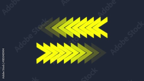 Animated Left- Right directional white arrow for the overlay. next button concept animation. loading animation.