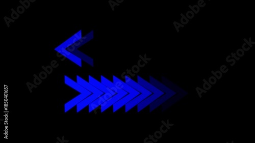 Arrow Loop Animation direction concept. arrow loading icon concept animation