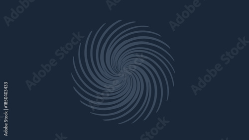 Abstract Blue Fingerprint Spiral Background with Light Lines Pattern