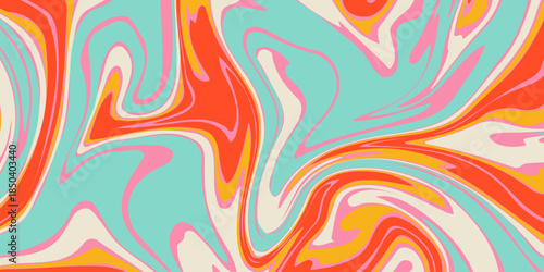 Psychedelic swirl acid wave rainbow line backgrounds in 1970s 1960s hippie style. y2k wallpaper patterns retro vintage 70s 60s groove. psychedelic poster background