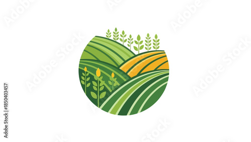 Vector illustration of apple orange fruit and green leaf