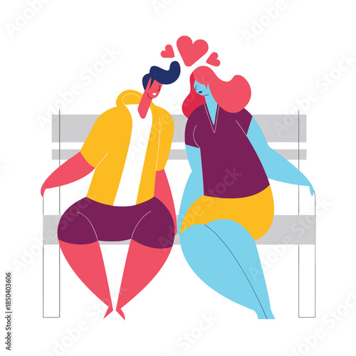 A man and a woman sitting in a garden