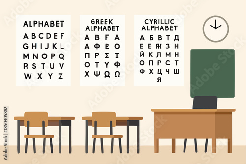 Multilingual Classroom – Students Learning Different Languages