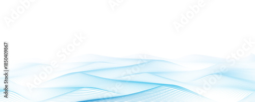 Seamless sea waves layered vector background. Blue ocean waves. Water wave pattern design eps10
