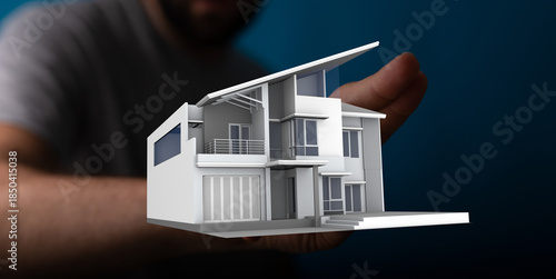 Conceptual image of a hand ...
