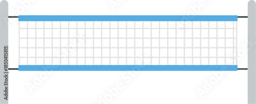 Vector illustration of a volleyball net isolated on a white background.