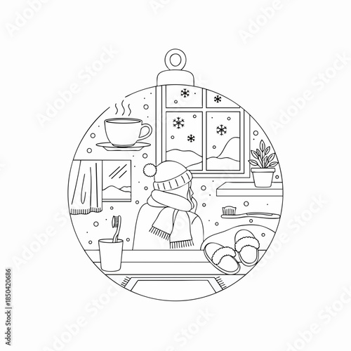 Cozy workspace with creative person working on laptop at home