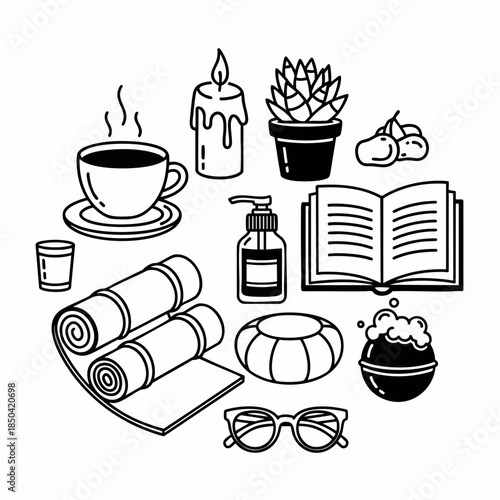 Relaxation and self-care essentials for a calming routine