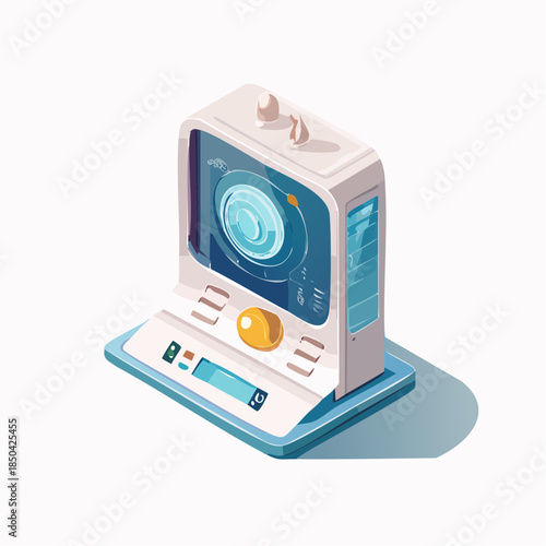 futuristic technology console screen