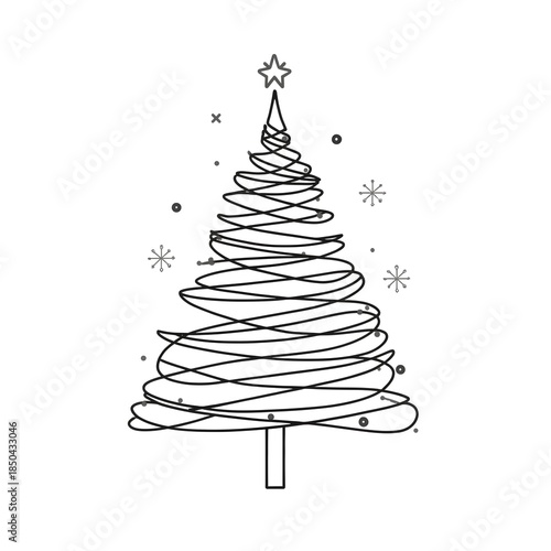 abstract christmas tree