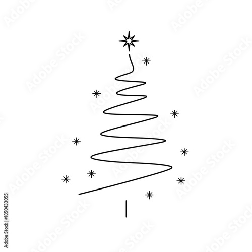 abstract christmas tree