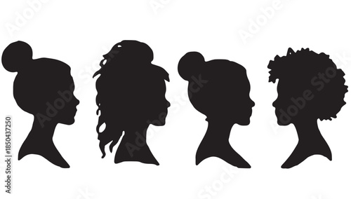 sign of several female silhouettes set