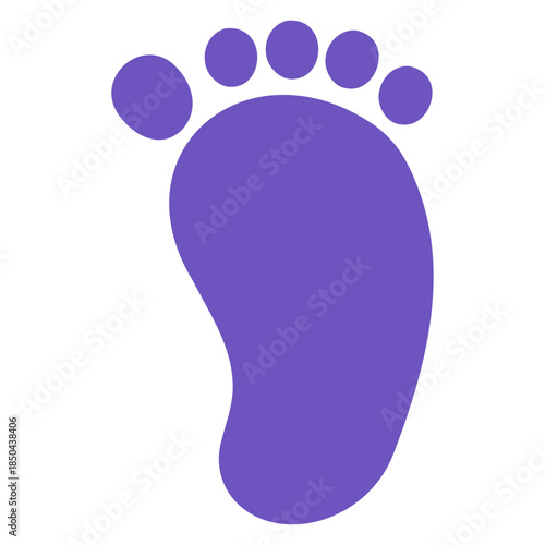 아기 발바닥 실루엣 일러스트