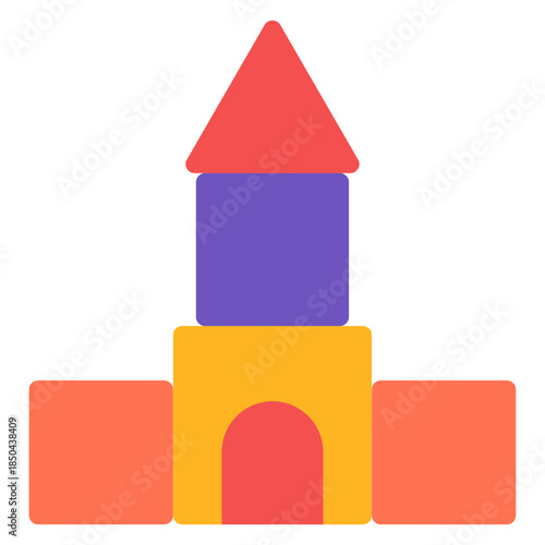 장난감 성 일러스트