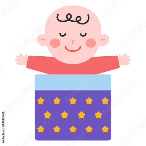 잠자는 아기 일러스트