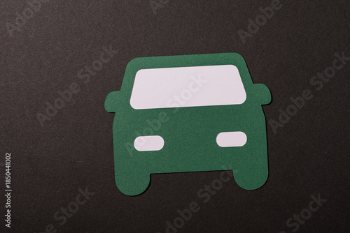 A close-up shot of a green ...