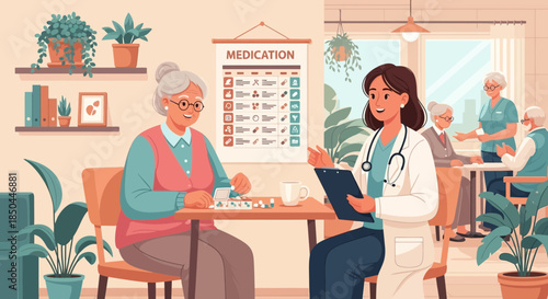 Doctor Consulting with Senior Patient 1.