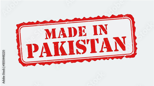 Made in Pakistan stamp seal logo for product labeling and branding