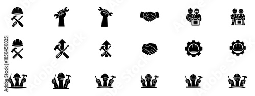 Labor and Construction Industry Icons Collection