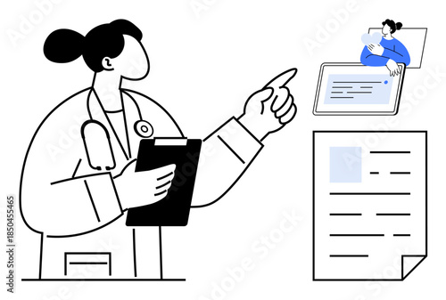 Telemedicine concept. Telemedicine transforming healthcare through virtual consultations and improved patient-doctor communication. Telemedicine enables remote care for telehealth, digital medicine