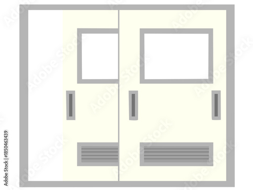 教室 ドア 開く 主線なし