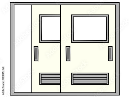 教室 ドア 開く