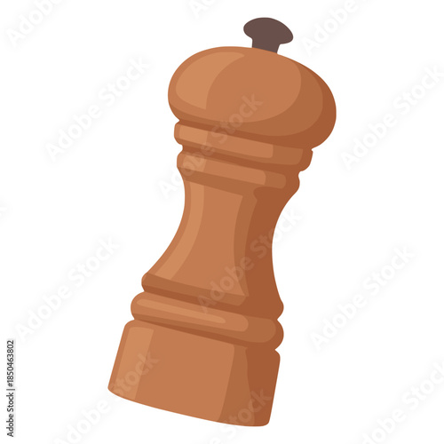 salt shaker food ingredient flat color vector illustration template design