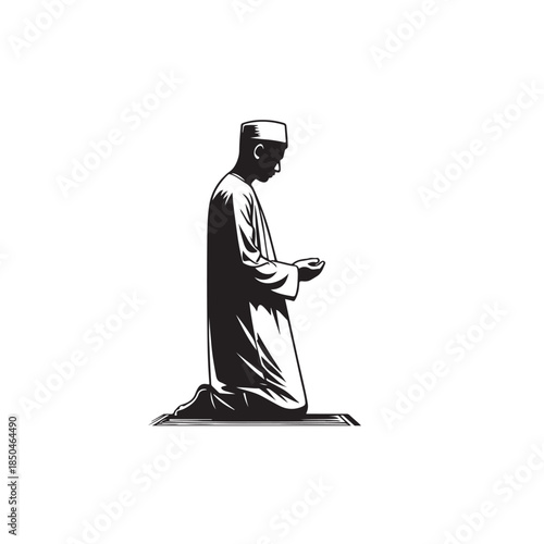 a person performing salah (prayer)