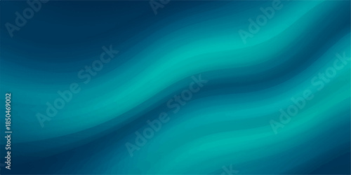Abstract blue wave background with a smooth flow of digital light and soft silk texture creates a curved motion pattern for a modern wallpaper design