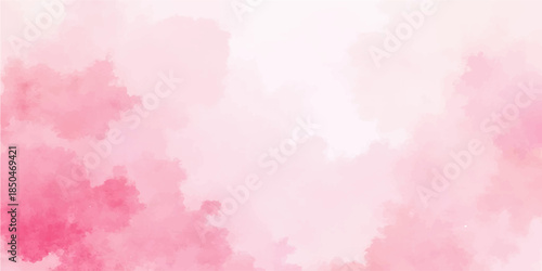 An abstract pink watercolor background featuring a vintage paint texture with artistic ink splashes and colorful cloud patterns on grunge paper for a creative wallpaper design