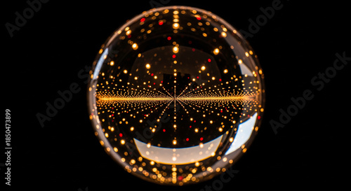 Surreal Christmas Ornament with Infinite Lights