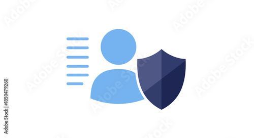 Protecting Personal Data and User Information with Digital Security Shield Icon Business and Technology Concept cybersecurity