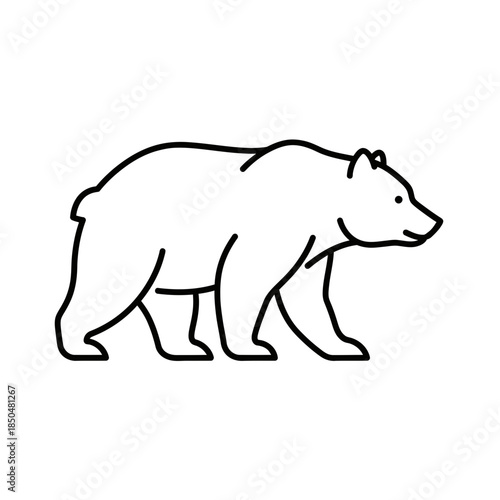 silhouette of a bear