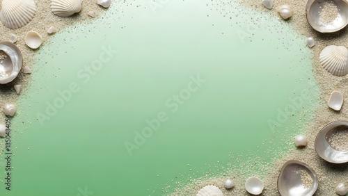 Marine Shell Border for Summer Design