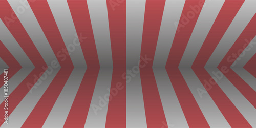 Stripe Room wall and floor in Chili Oil brown color themed background illustration in vector.