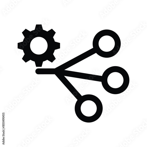 Simple vector icon representing settings or configuration