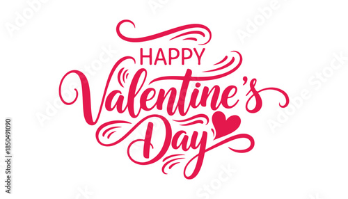 Wishing you a Happy Valentine's Day with some cool vector calligraphy and swooshes. It's all about that hand-drawn line style lettering.