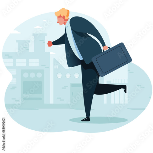 businessman with a briefcase