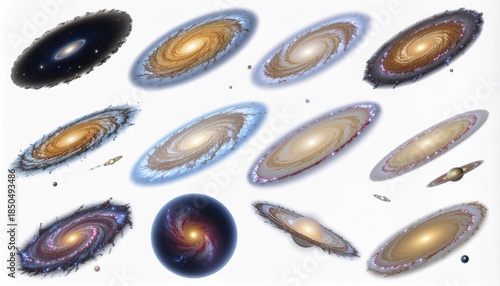 Wallpaper Mural Collection of Spiral Galaxies Torontodigital.ca