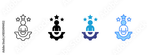 Expert  icon set multiple style collection