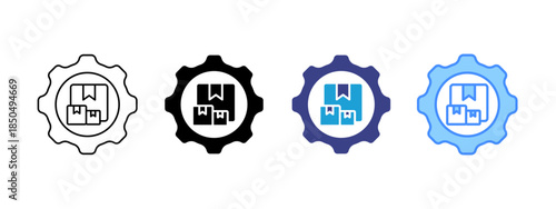 Product Management icon set multiple style collection