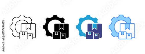 Product Management icon set multiple style collection