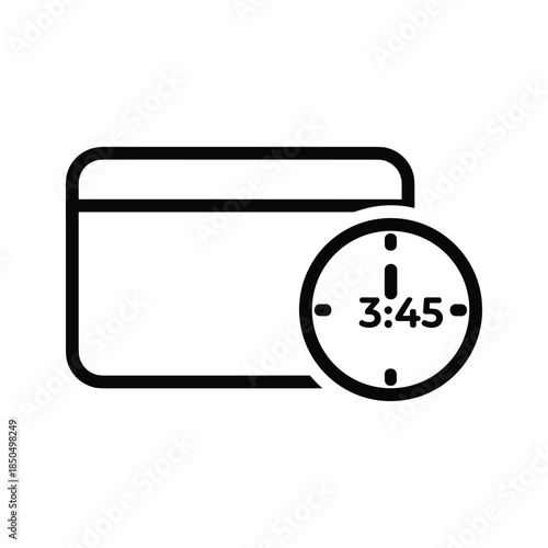 Notification with time display on mobile device