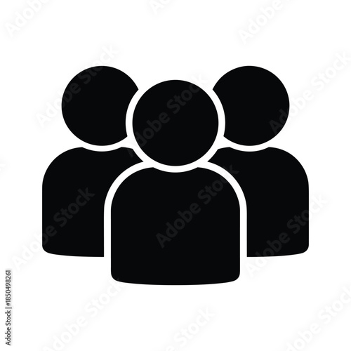Group of people icon representing teamwork and collaboration
